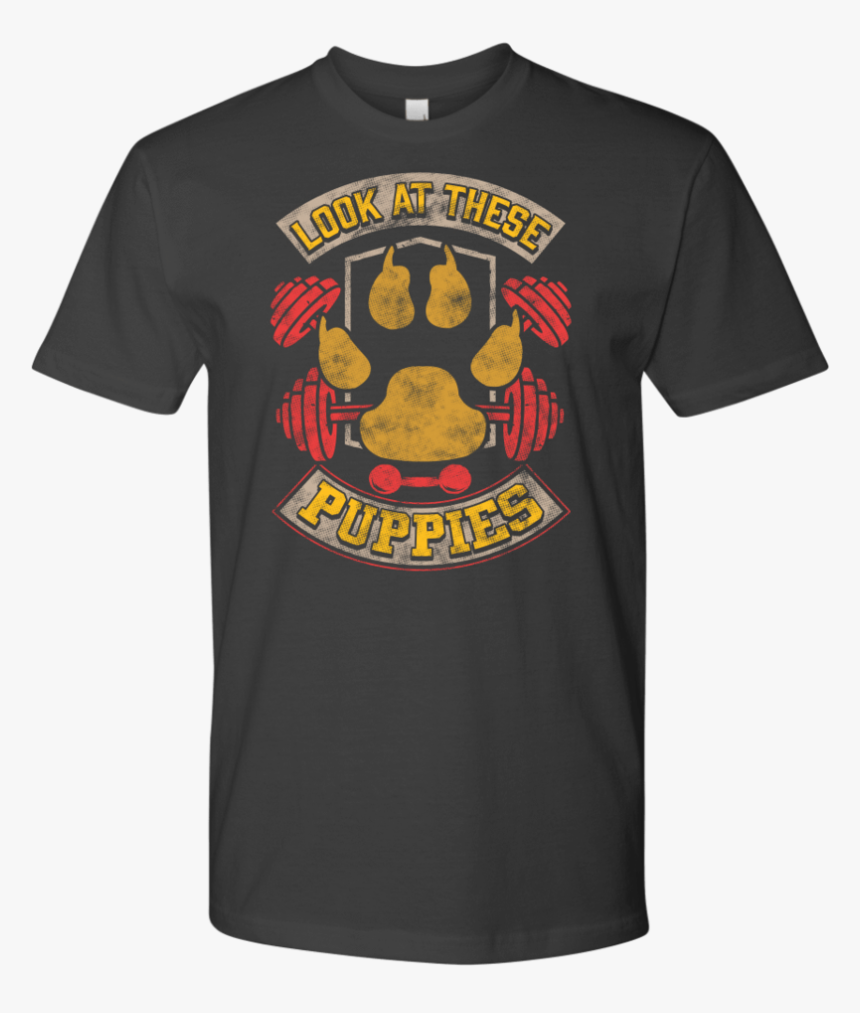 Look At These Puppies Funny Dog Fitness T-shirt - Ramones T Shirt, HD Png Download, Free Download