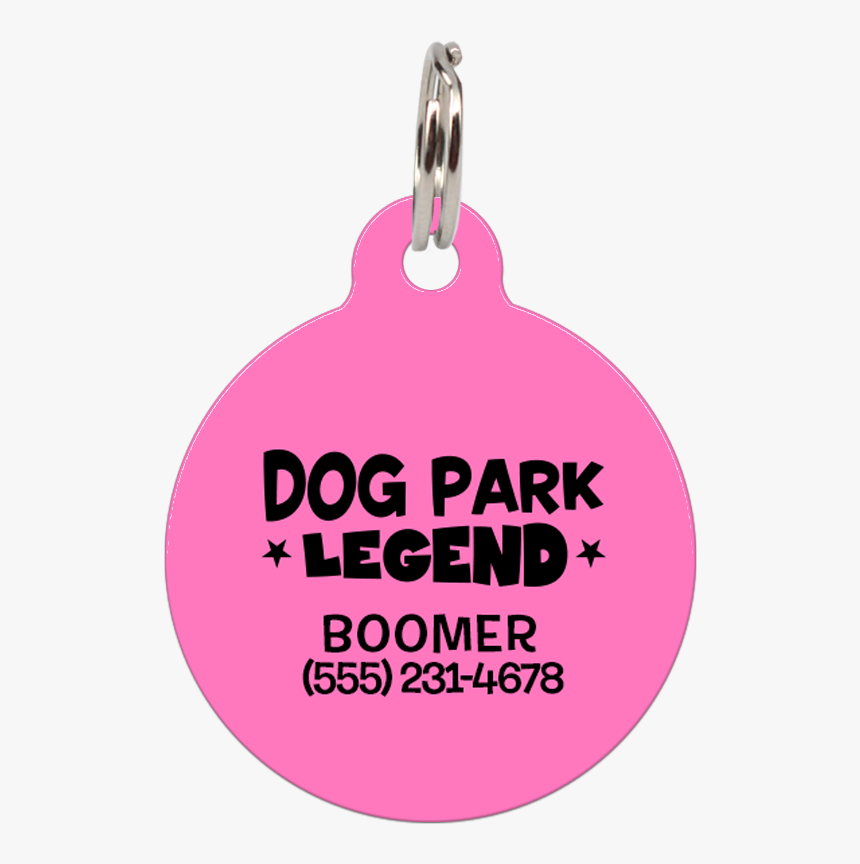 Pink Dog Park Legend Funny Dog Id Tag For Pets"
 Class="lazyload - Earrings, HD Png Download, Free Download