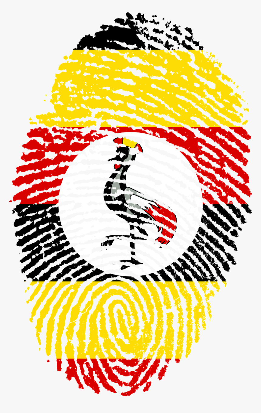 Uganda Flag Fingerprint, HD Png Download, Free Download