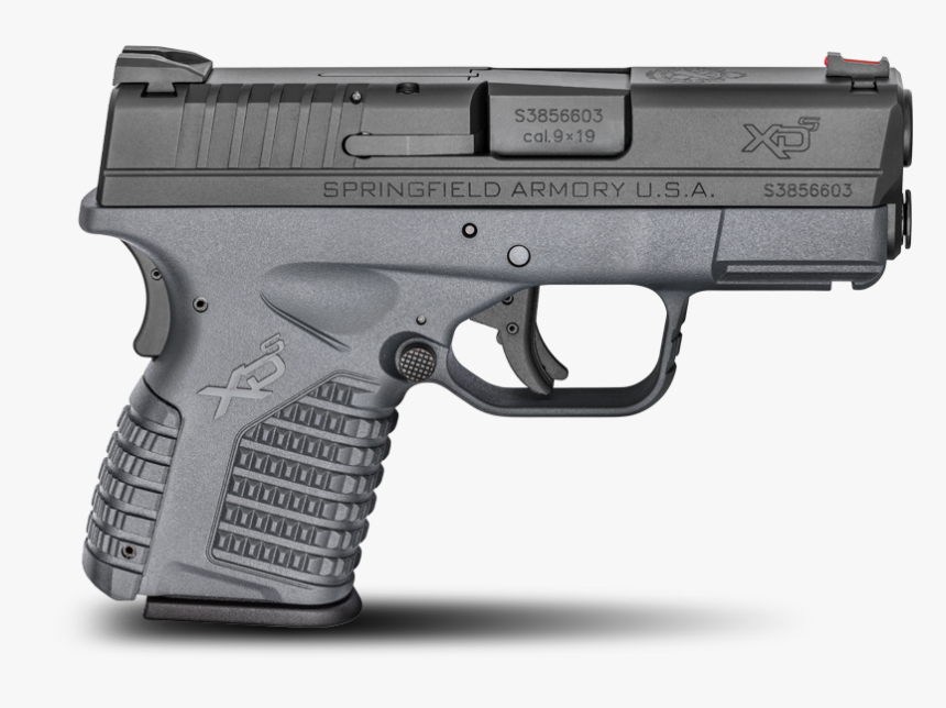 Black Polymer Frame Xd-s - Springfield Xds 9mm Gray, HD Png Download, Free Download