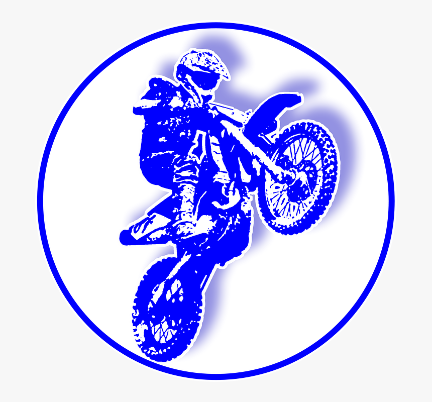 Motor, Crosser, Dirt Bike, Motocross, Motorcycle, Decal - Dirt Bike Jump, HD Png Download, Free Download