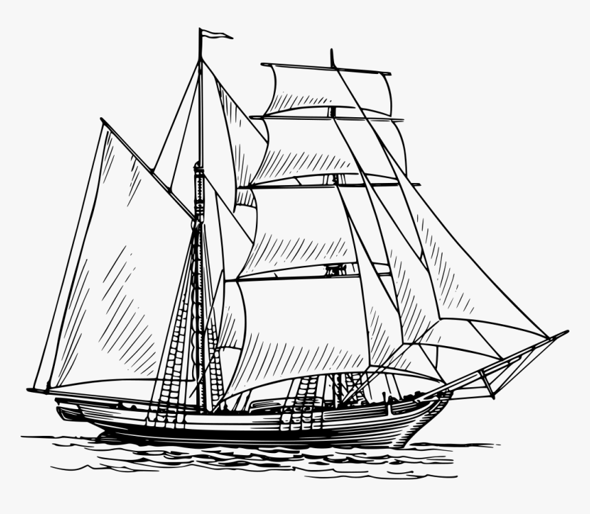 Drawing Of A Ship, HD Png Download, Free Download