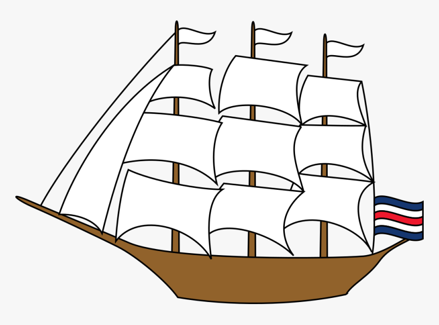 Sailing Ship - Sailing Ship Clip Art, HD Png Download, Free Download