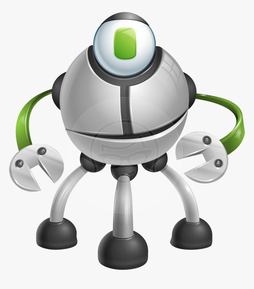 Smart Technology Machine Cartoon Vector Character Aka - Robot Cartoon Name Png, Transparent Png, Free Download