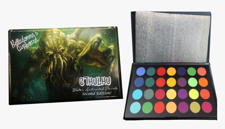 Cthulhu Water Activated Paint Palette Self Expression - Cthulhu Eyeshadow Palette, HD Png Download, Free Download