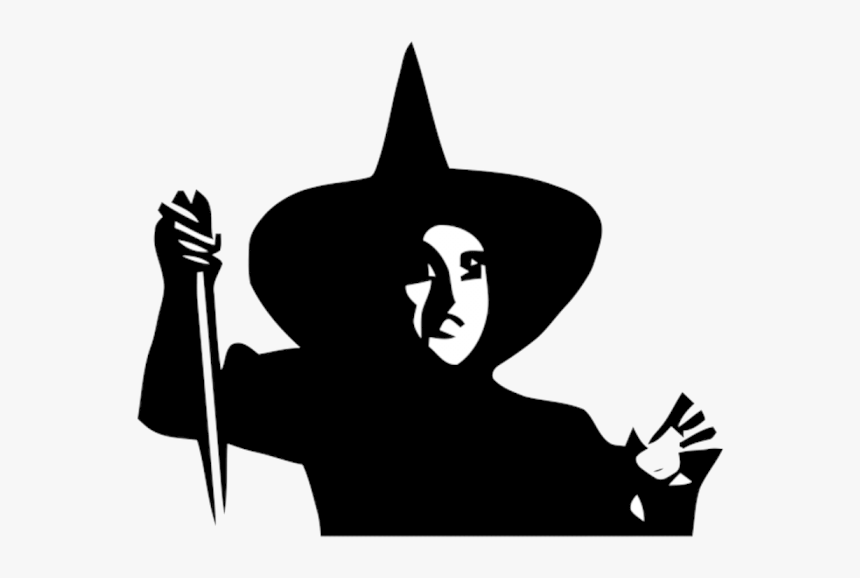 Wizard Of Oz Border Wicked Witch Image Vector Clipart - Wizard Of Oz Witch Silhouette, HD Png Download, Free Download