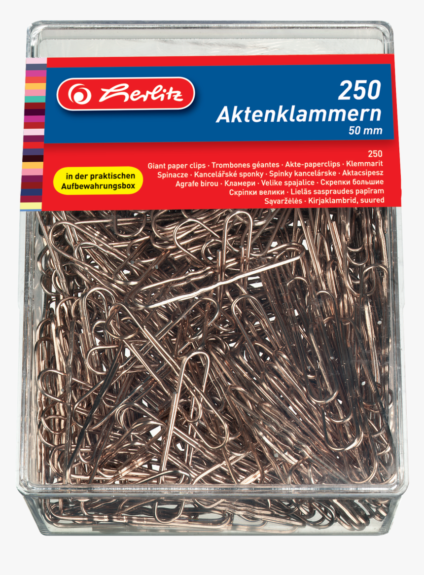 Giant Paper Clips 50mm 250pcs/box Corrug - Paper Clip, HD Png Download, Free Download