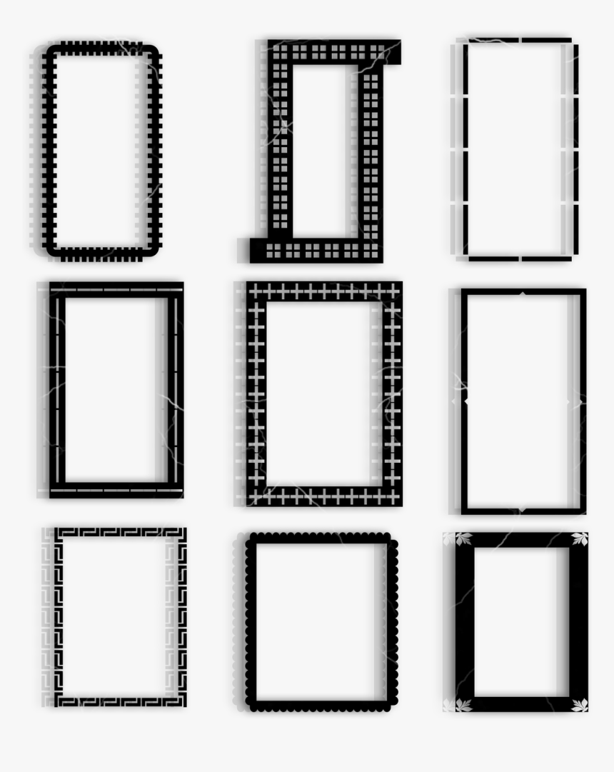 Frame Border Deco Free Photo - Monochrome, HD Png Download, Free Download