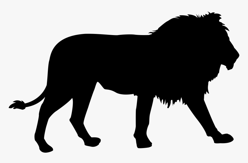 Transparent Lion Clipart - Silhouette Of Jungle Animals, HD Png Download, Free Download