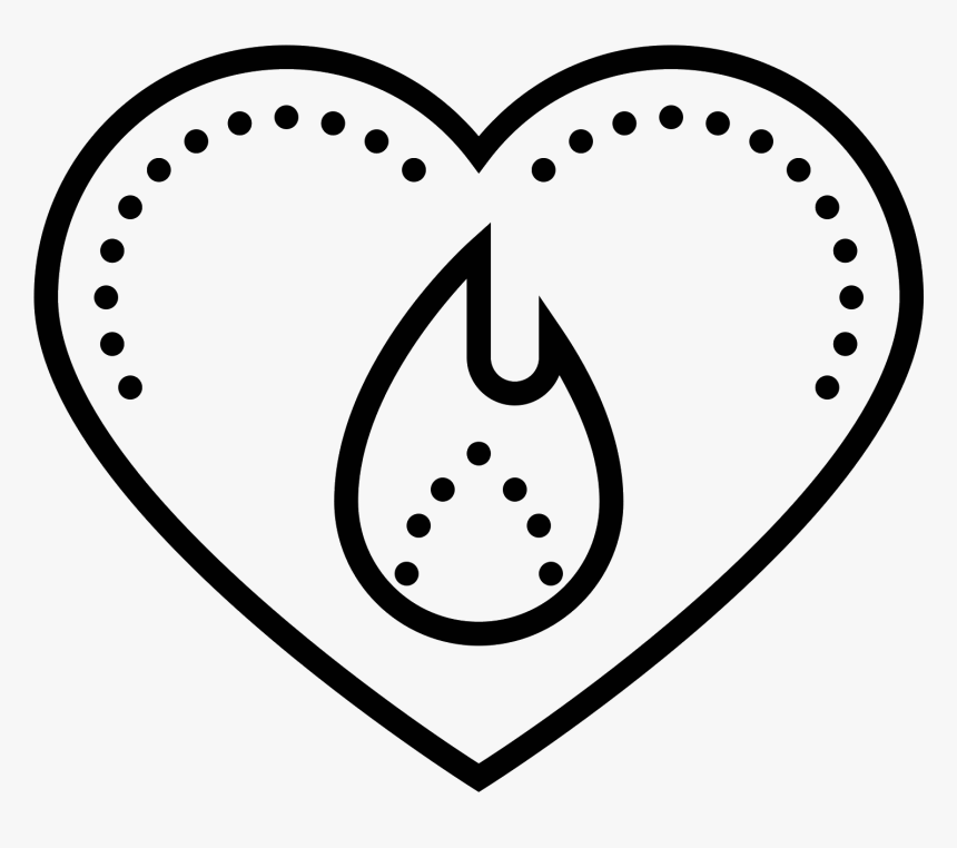 Fire In Heart Icon Free Download And Vector Png Flamme - Icon, Transparent Png, Free Download