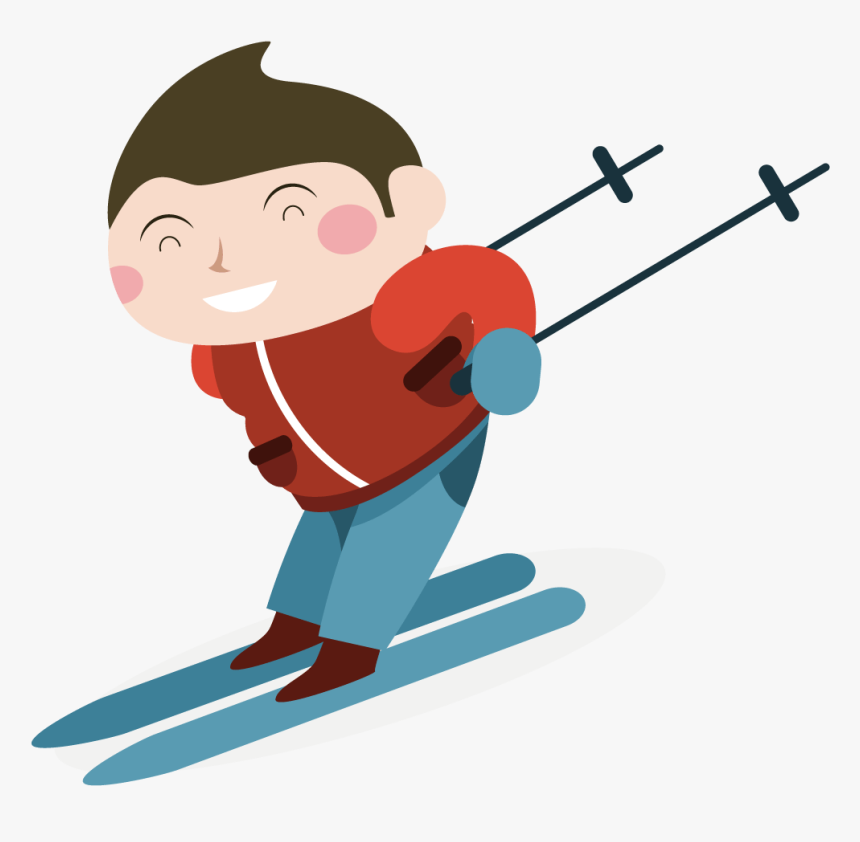 Skier Clipart Skiing Person - Ski Clipart Png, Transparent Png - kindpng