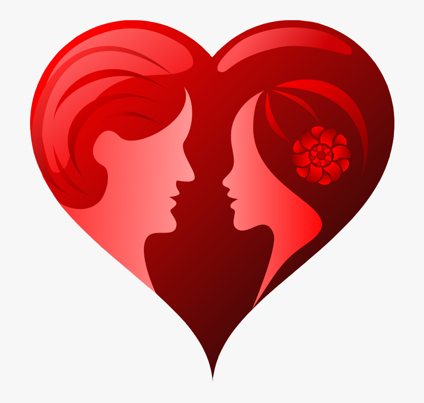 Couple Heart Logo Png Clipart , Png Download - Couple Heart Png, Transparent Png, Free Download