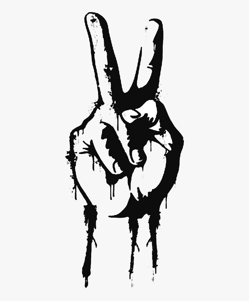 V-sign - Peace Sign Png File, Transparent Png, Free Download