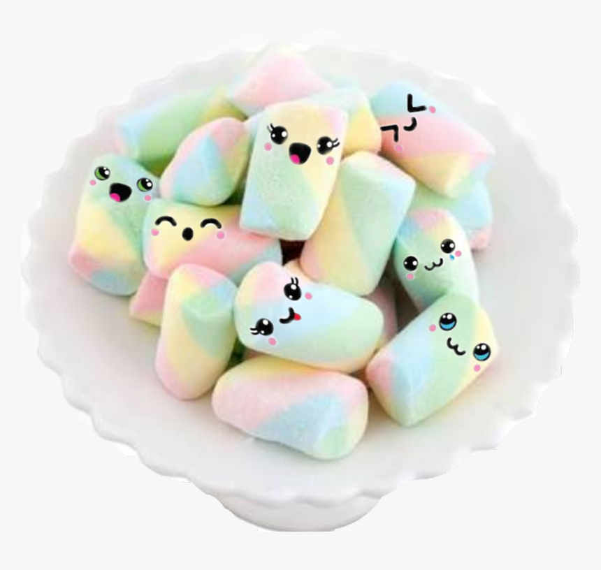 #marshmallows #faces #happy - Coloured Marshmallows, HD Png Download, Free Download