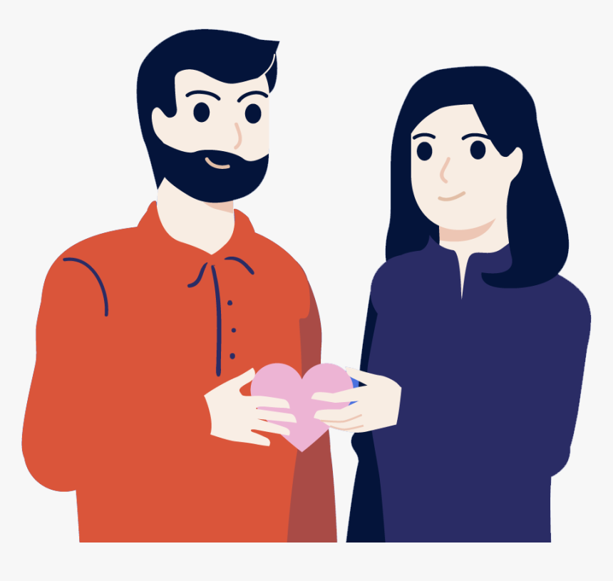 Couples-1 - Cartoon, HD Png Download, Free Download