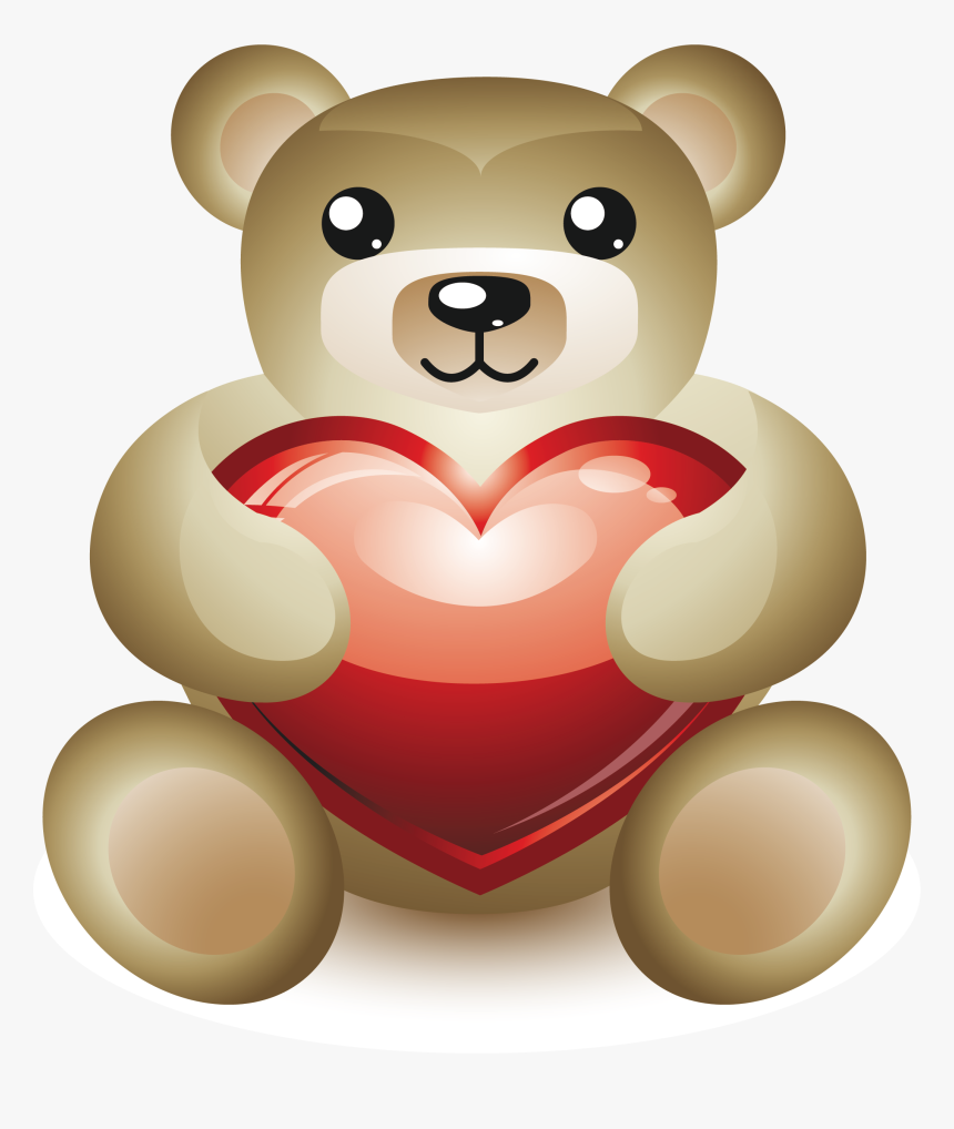 Bear Cartoon Drawing - Amor Dibujos De Osos, HD Png Download, Free Download