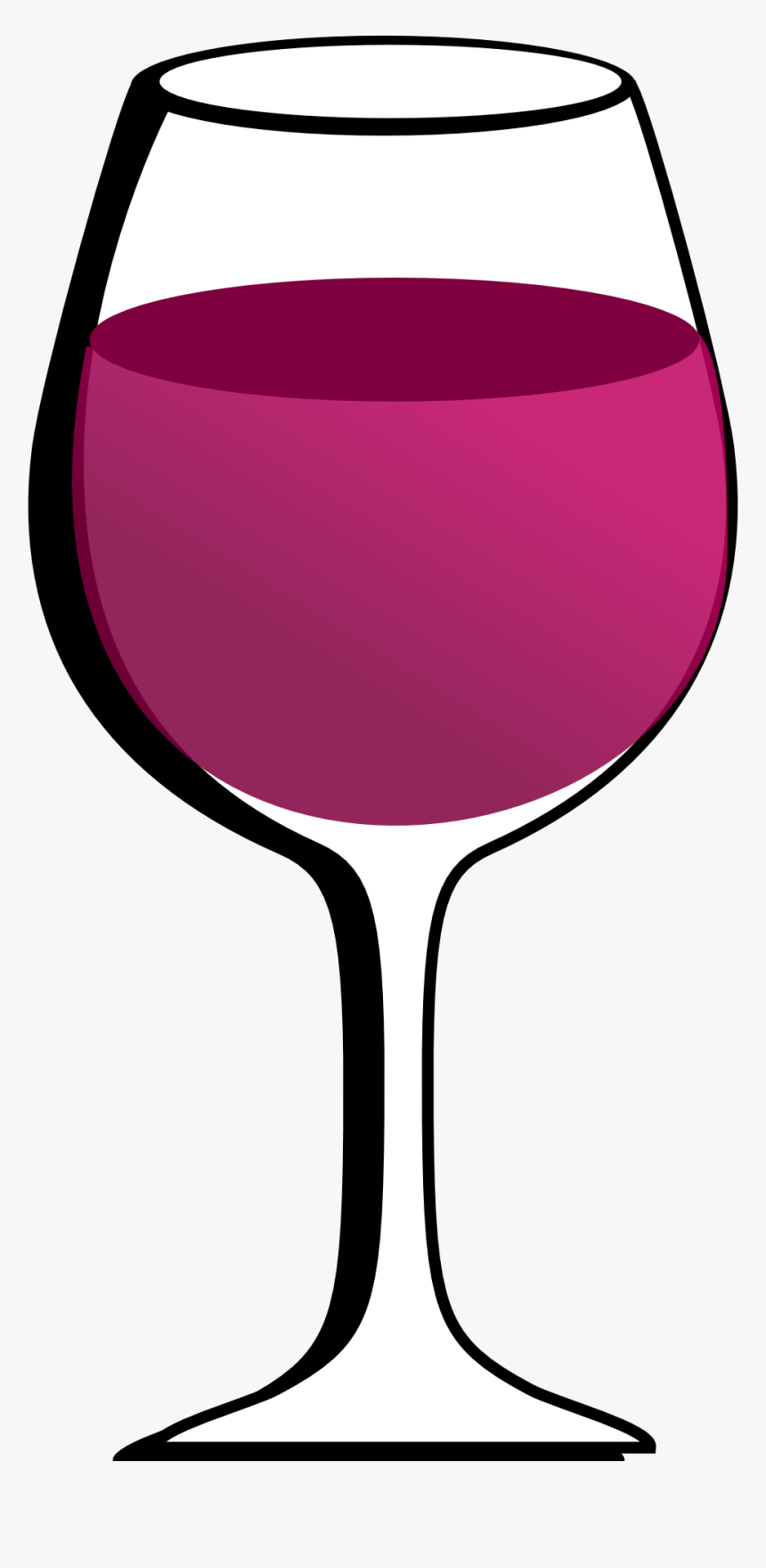Wine Clip Pink - Red Wine Glass Clipart, HD Png Download, Free Download