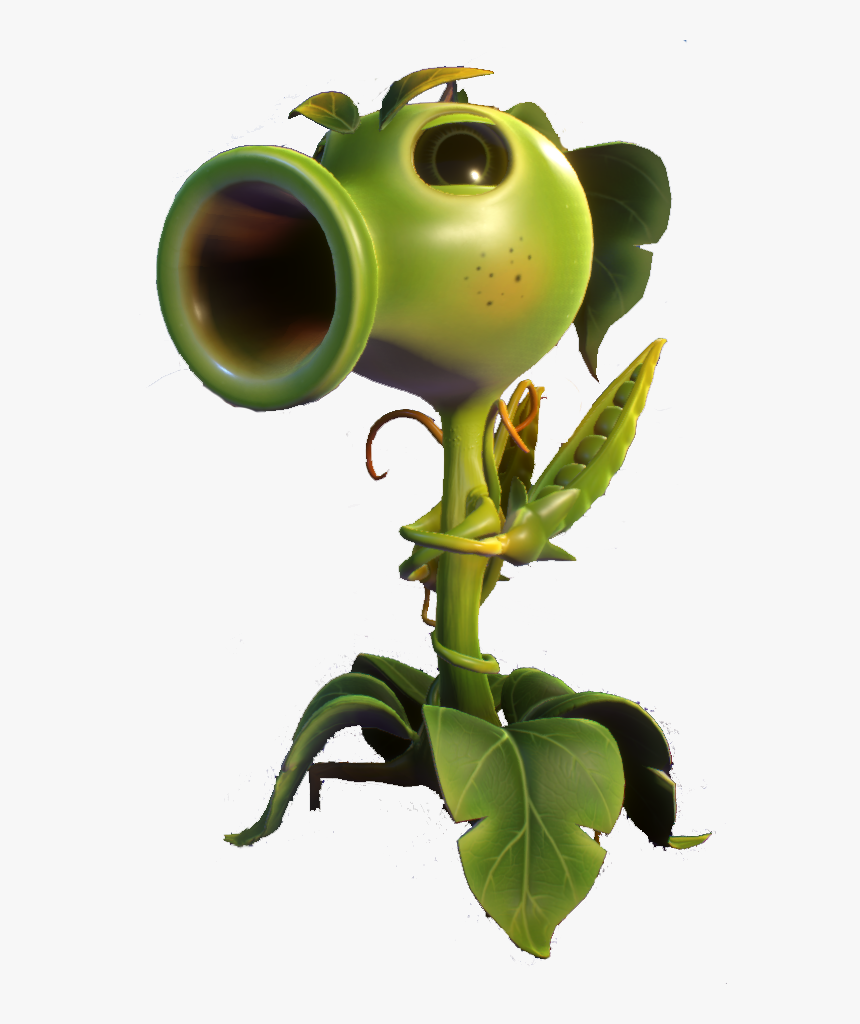 Transparent Plants Vs Zombies Clipart - Plants Vs Zombies Gw2 Peashooter, H...