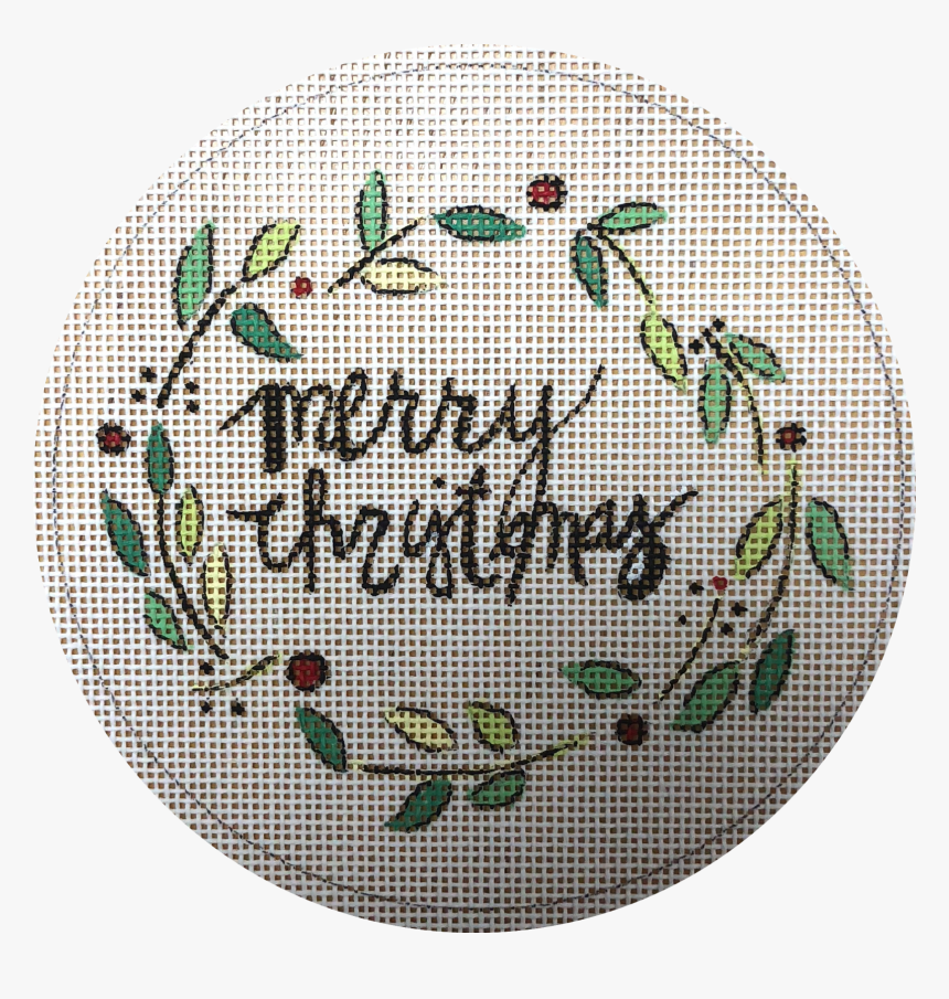 Merry Christmas Leaves - Cross-stitch, HD Png Download, Free Download