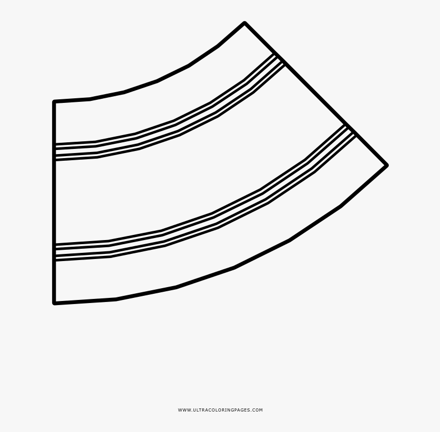 Race Track Coloring Page - Line Art, HD Png Download, Free Download