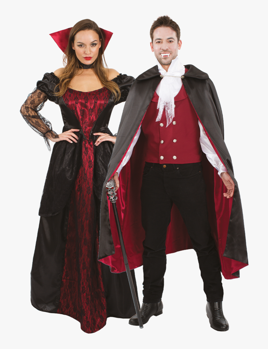 Regal Vampire Couples Halloween Costume - Vampire Costumes Ideas Couples, HD Png Download, Free Download