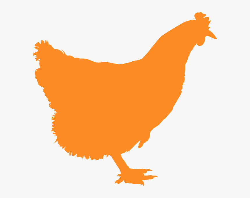 Silhouette Of A Chickens Grey Png, Transparent Png, Free Download