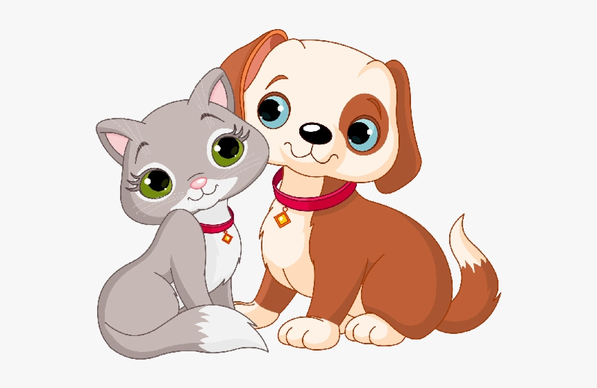 Puppy Clipart Cat For Free And Use Images In Presentations - Dog And Cat Clip Art, HD Png Download, Free Download