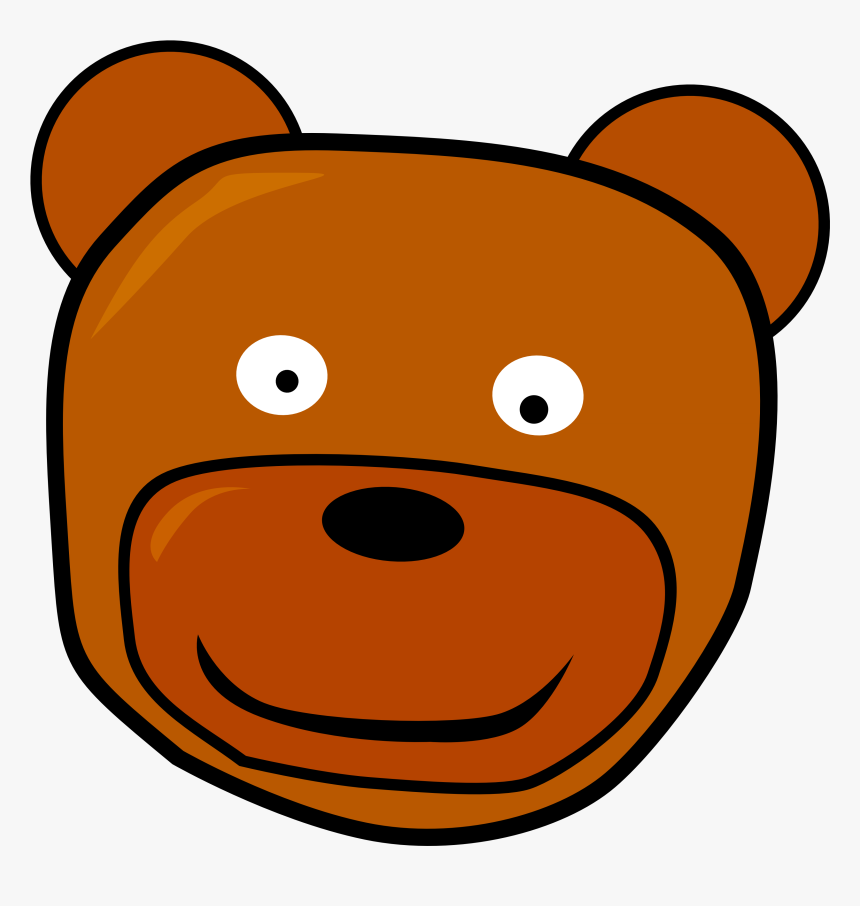 Transparent Bear Face Png - Bear Head Clip Art, Png Download, Free Download