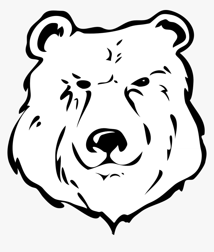 Bear Black And White Clipart, HD Png Download, Free Download