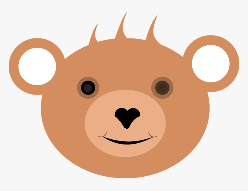 Bear, Children Bear, Face, Animal, Children, Toys - Cartoon, HD Png Download, Free Download