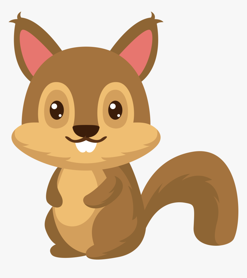 Clip Art Squirrel Spring Transprent Png - Transparent Background Squirrel Cartoon, Png Download, Free Download