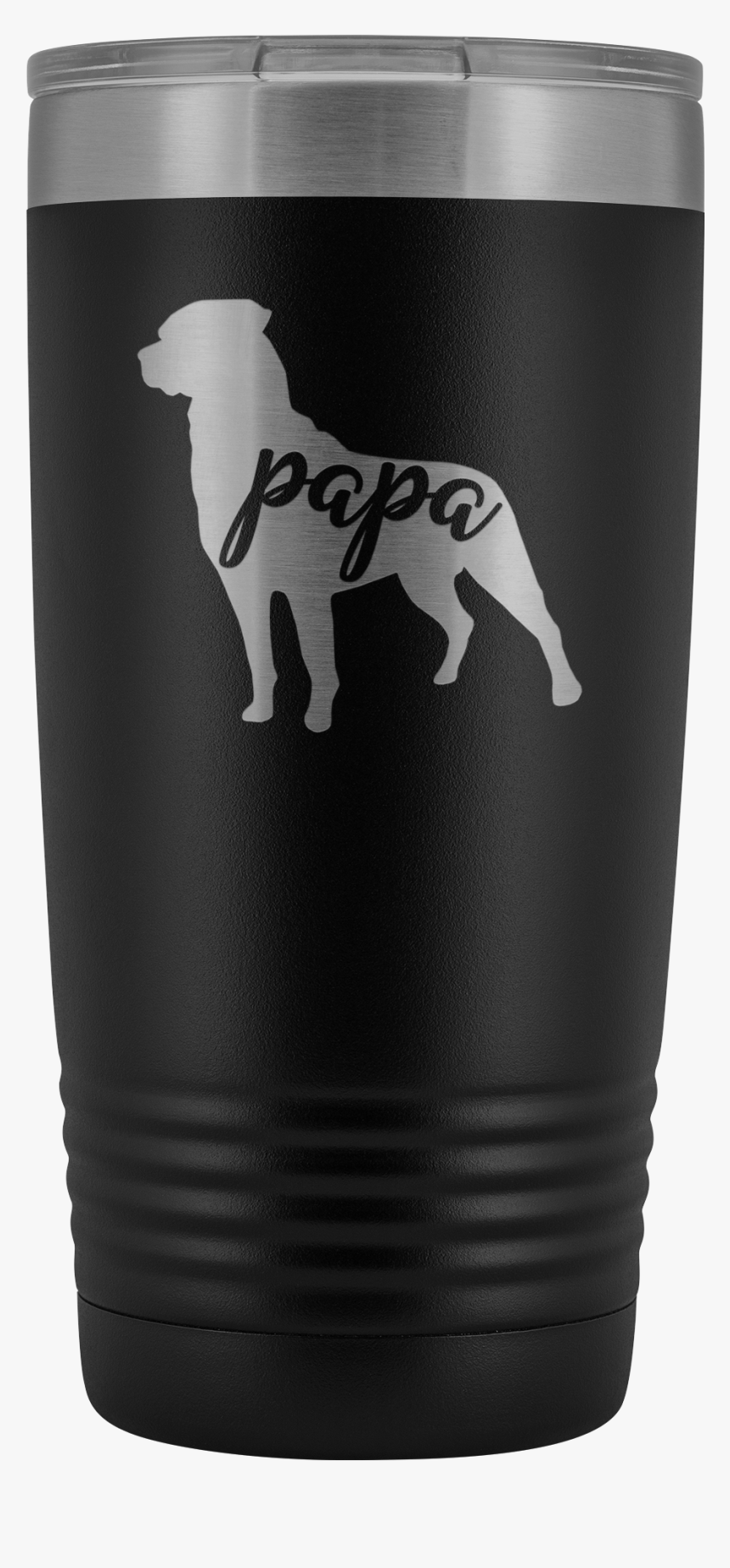 Rottie Papa Tumbler, Rottweiler Dog Dad 20oz Insulated - Stallion, HD Png Download, Free Download