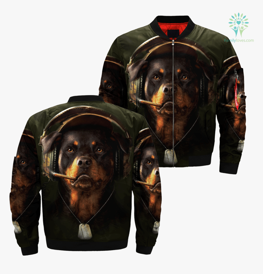 Rottweiler Over Print Jacket 2 %tag Familyloves - Ill Rather Die On My Feet Than Live On My Knees, HD Png Download, Free Download