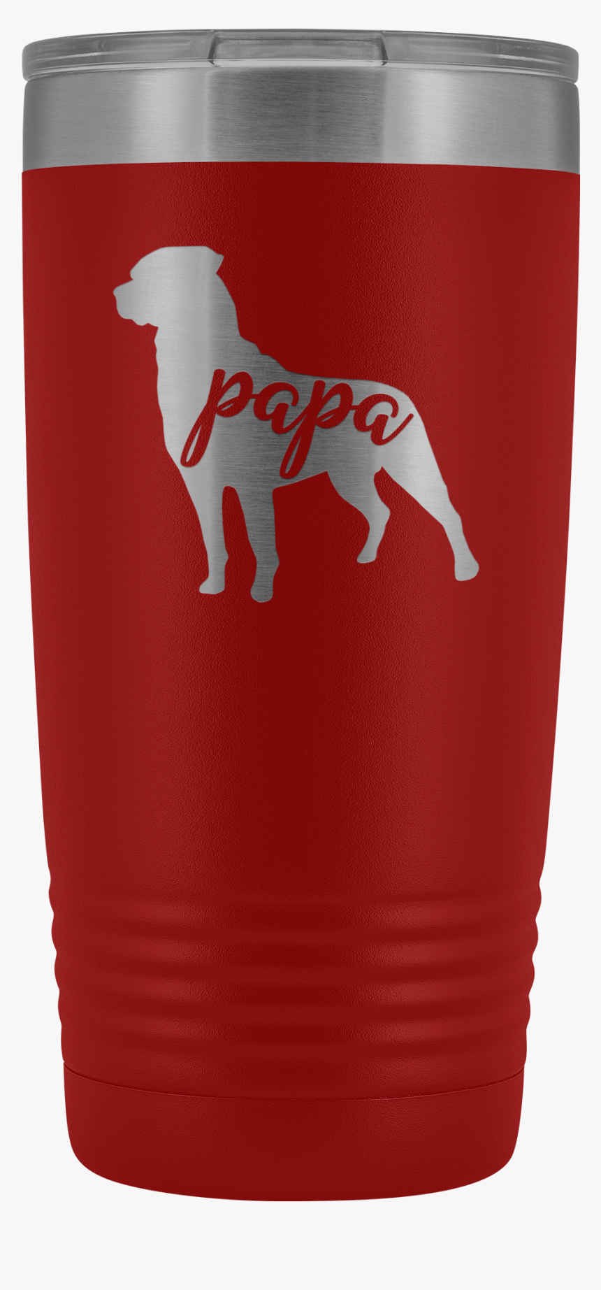 Rottie Papa Tumbler, Rottweiler Dog Dad 20oz Insulated - Dogo Argentino, HD Png Download, Free Download