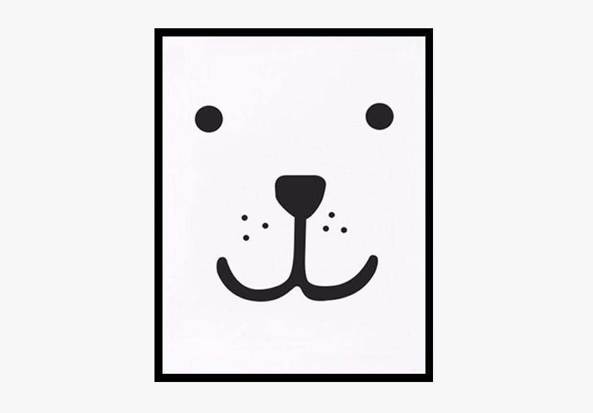 Bear Face Wall Print, HD Png Download, Free Download