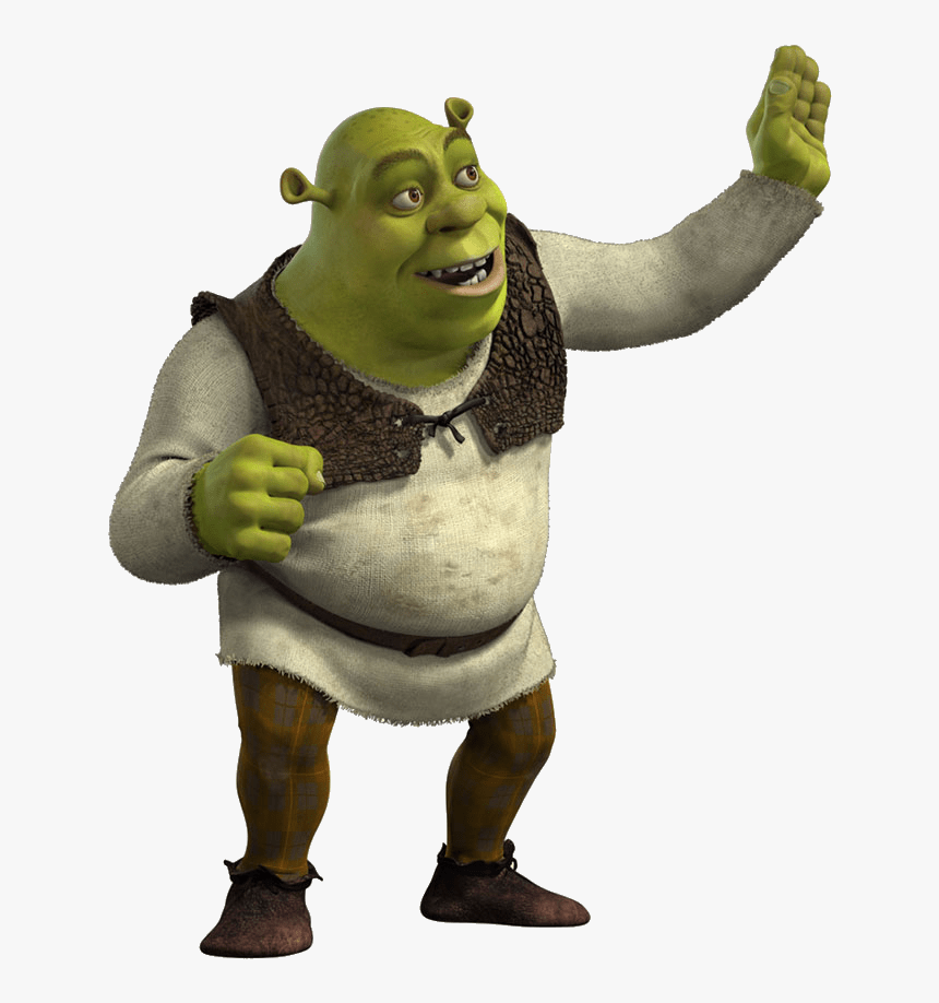 Shrek Waving - Shrek X Barry B Benson, HD Png Download - kindpng.