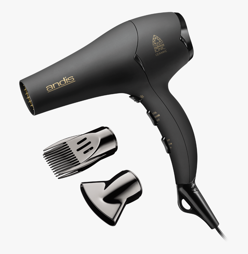 Andis Pro Dry Soft Grip Tourmaline Ceramic Hair Dryer, - Andis Hair Dryer, HD Png Download, Free Download