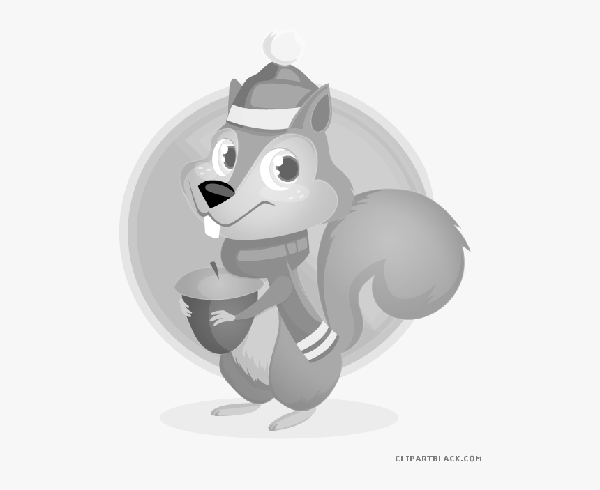 Transparent Squirrel Clipart Png - Ardilla Con Bufanda Dibujo Png, Png Download, Free Download