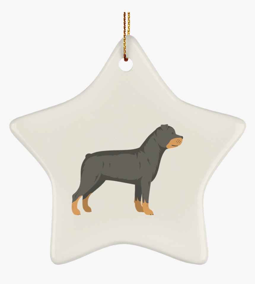 Rottweiler Illustration Suborns Ceramic Star Ornament - Породы И Имена Собак, HD Png Download, Free Download