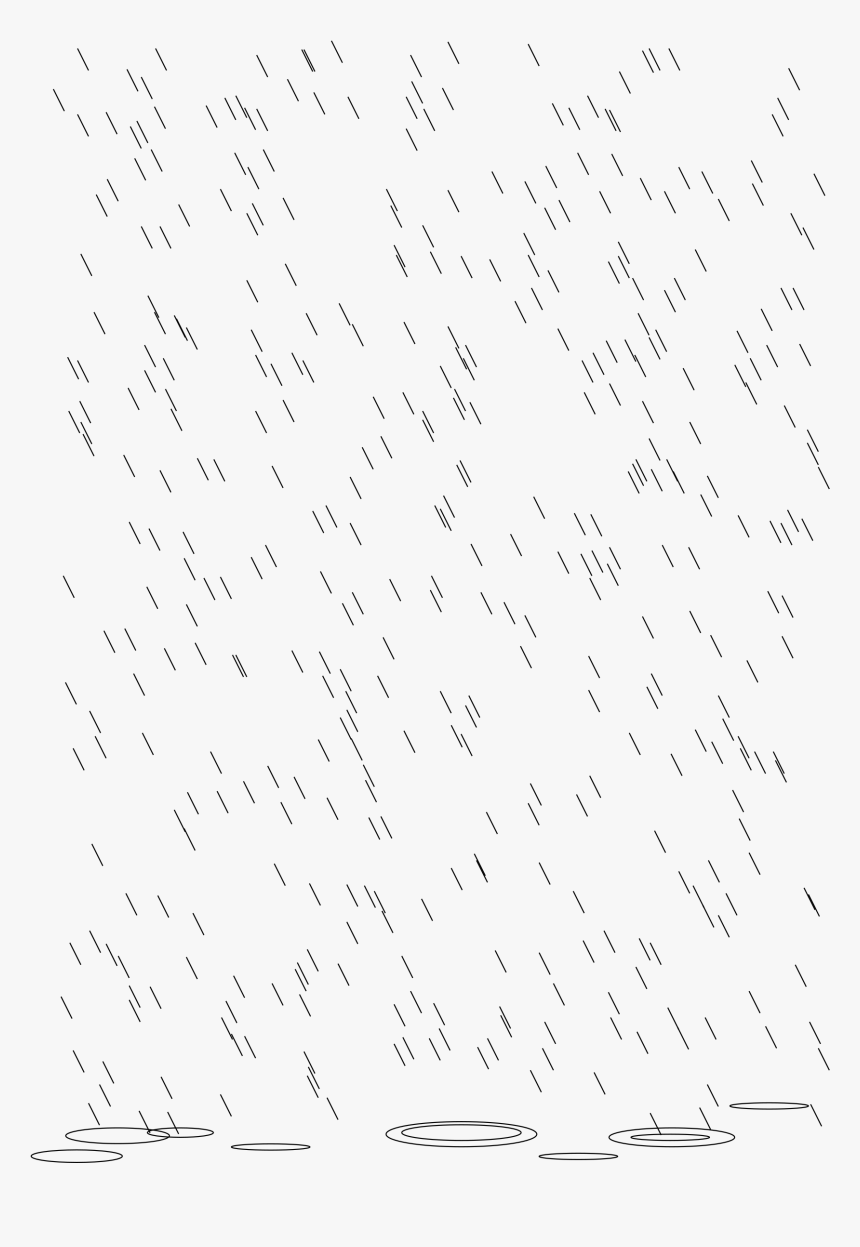 Transparent Rain Clipart Black And White - Handwriting, HD Png Download, Free Download