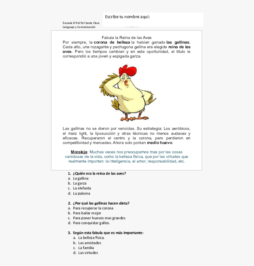 Cartoon , Png Download - Fabula La Reina De Las Aves, Transparent Png, Free Download