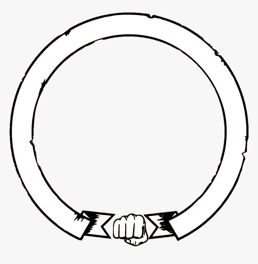 #circlebanner #ribbon #banner #heraldic #combat76 - Circle, HD Png Download, Free Download