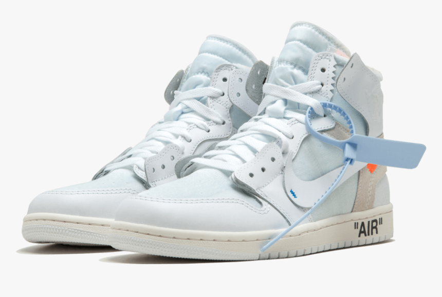 Transparent Nike Shoe Png - Air Jordan 1 Off White White, Png Download, Free Download