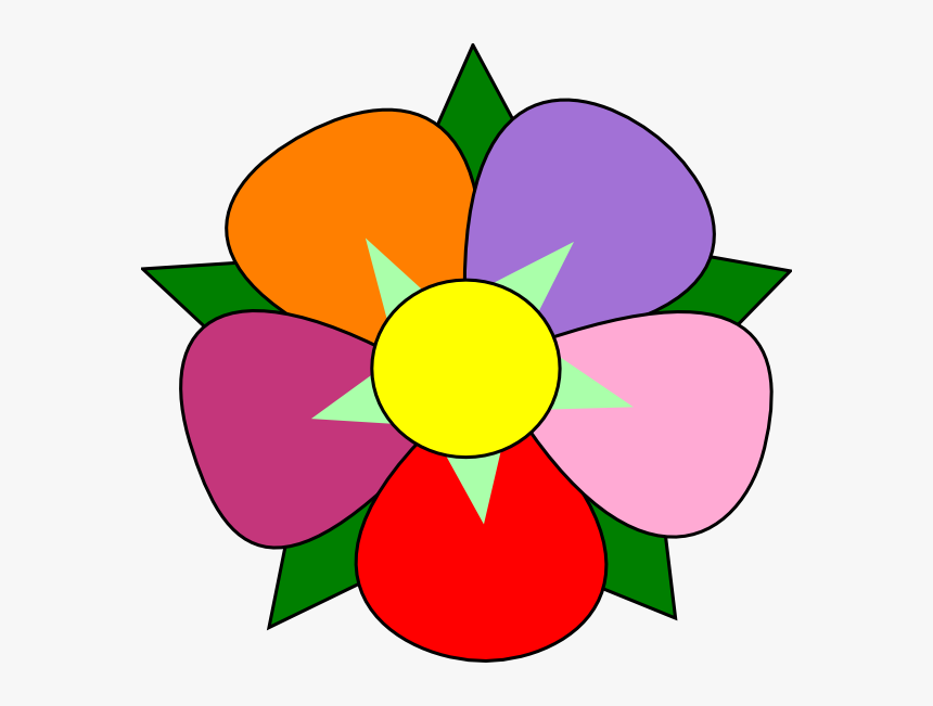 Transparent Single Clipart - Single Flower Clip Art, HD Png Download, Free Download