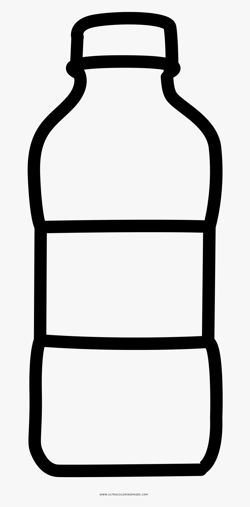 Plastic Bottle Coloring Page - Plastic Bottle Clipart Black And White, HD Png Download, Free Download