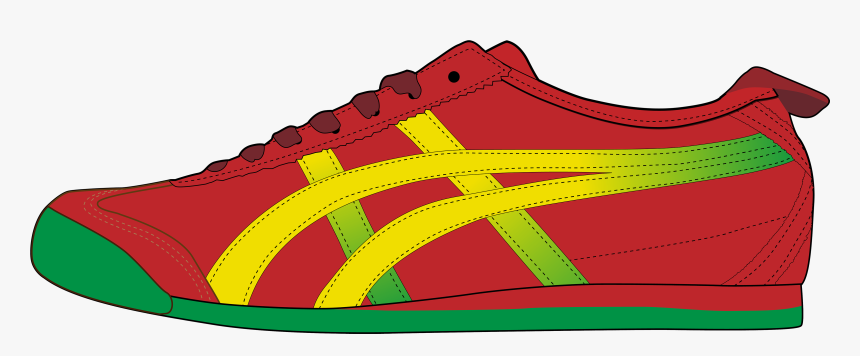 Red Men Sport Shoe Png Clipart - Clip Art Men Shoe, Transparent Png, Free Download