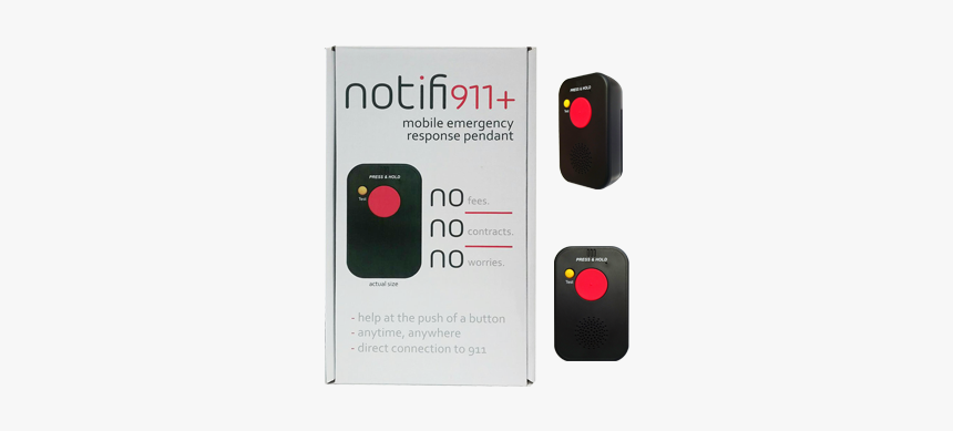 Notifi911 Mobile Medical Alert Pendant - Smartphone, HD Png Download, Free Download