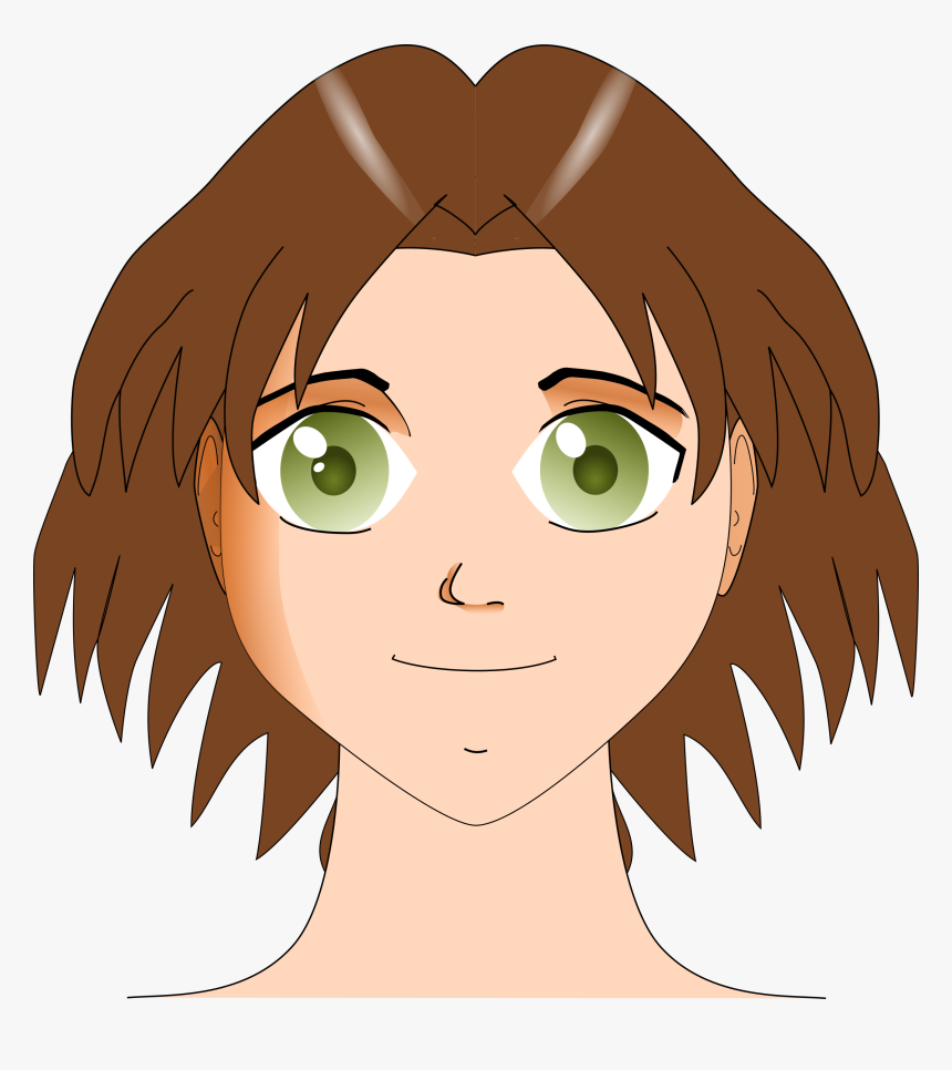 Green Eyes Girl Clipart, HD Png Download, Free Download