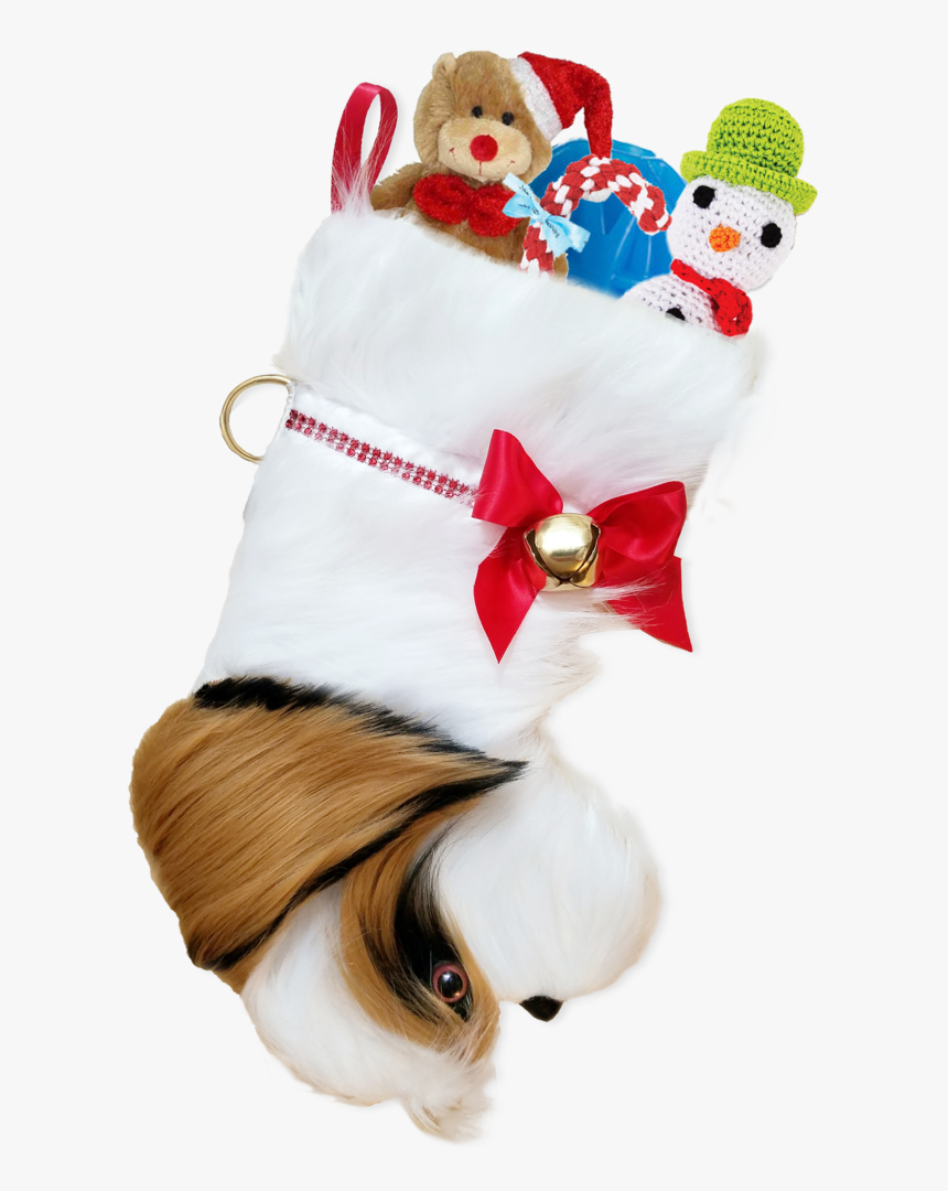 This Shih Tzu Shaped Dog Christmas Stocking Is The - Plush, HD Png Download, Free Download