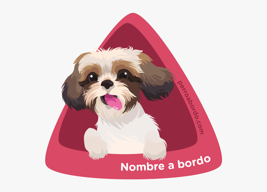 Shih Tzu A Bordo - Pegatinas De Pastor Aleman, HD Png Download, Free Download